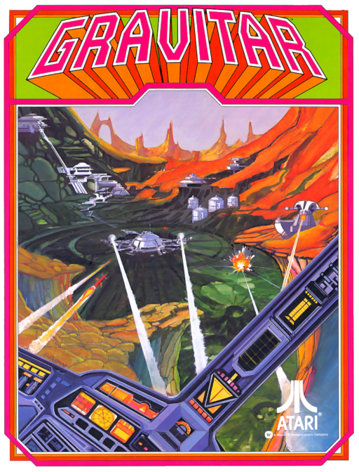 Gravitar (version 3) Arcade Game Cover